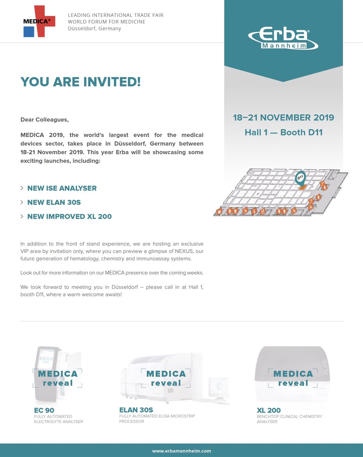 Invite for MEDICA 2019